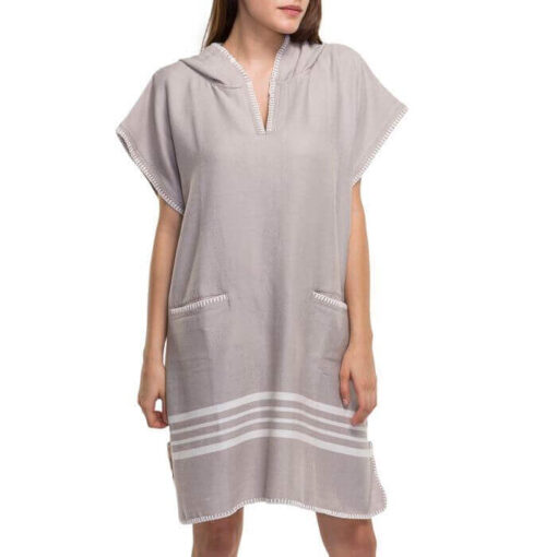 Turkish Beach Cover Up Poncho w/ Hood