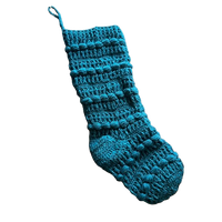 Crocheted Wool Knit Stocking