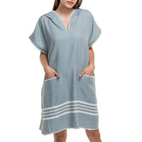 Turkish Beach Cover Up Poncho w/ Hood