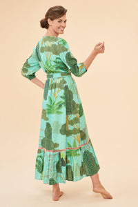 Powder Design Secret Paradise Wrap Dress- Aqua