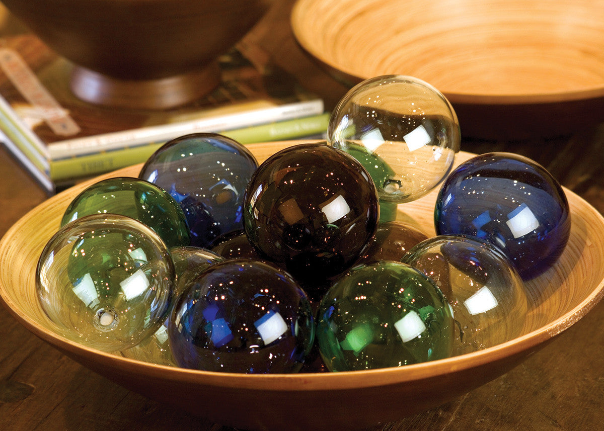 Recycled Columbian Glass Ball - Blue