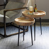 Mango Wood Occasional Tables w/ Iron Legs