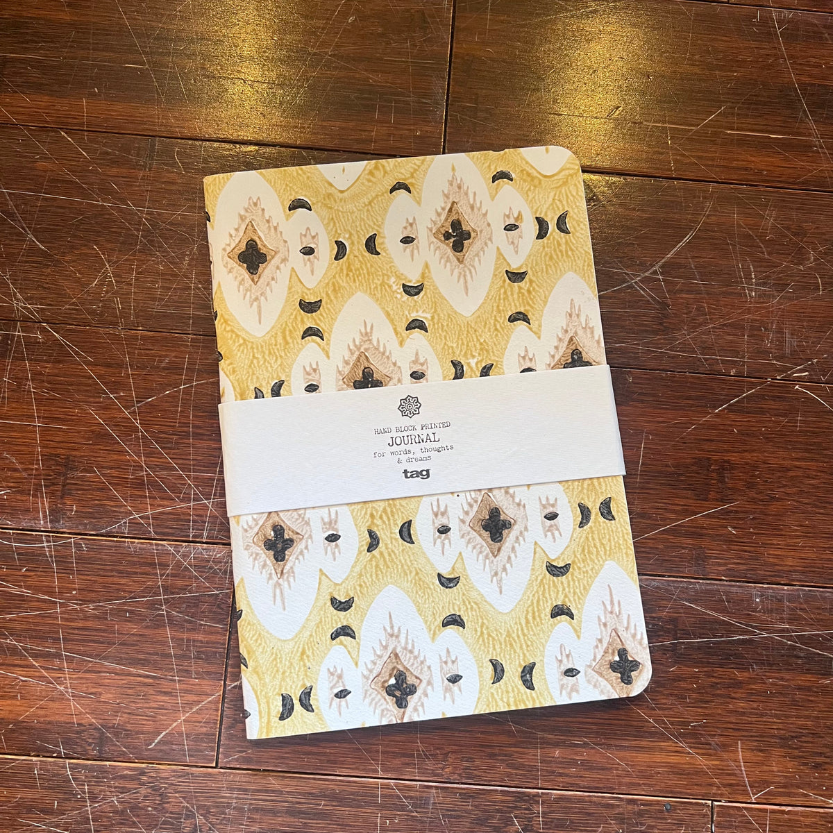 Milk & Honey Hand Block Printed Journal