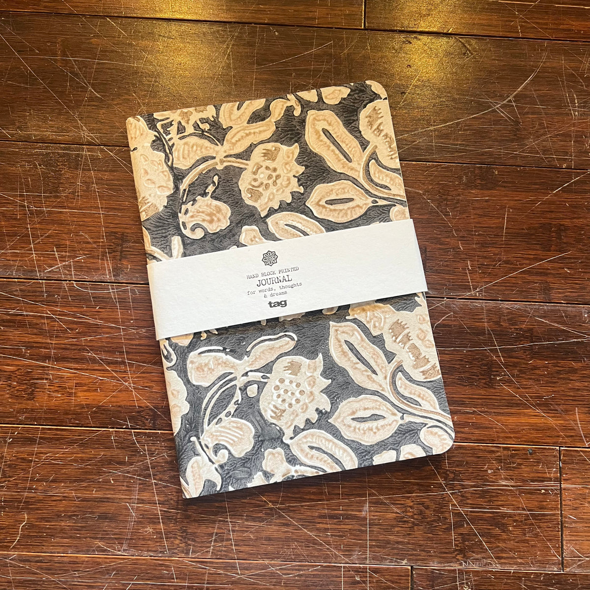 Milk & Honey Hand Block Printed Journal