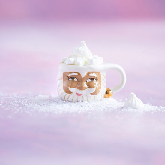 Ceramic Papa Santa Head Noel Mug