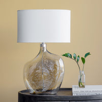 Glass Base Table Lamp