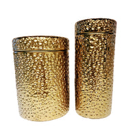 Gold Moonscape Canister