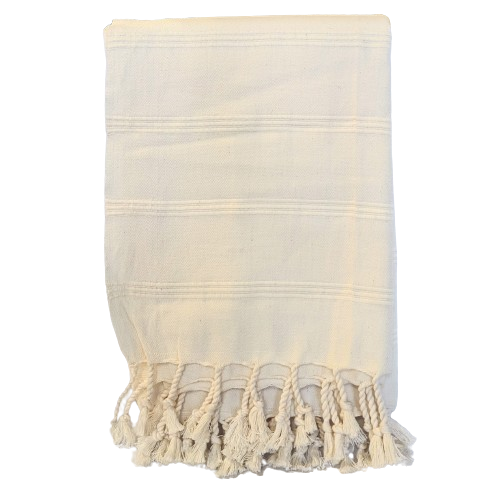 Brushed Cotton Fringed Throw