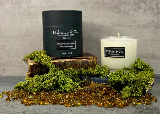 Pickwick & Co. Patagonian Leather Candle