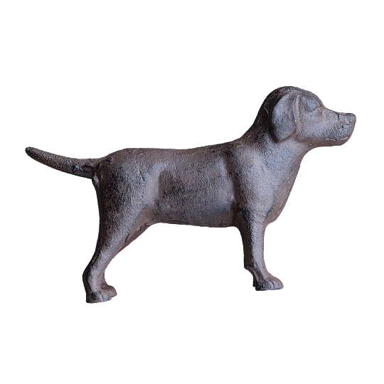 Cast Iron Lab Figurine