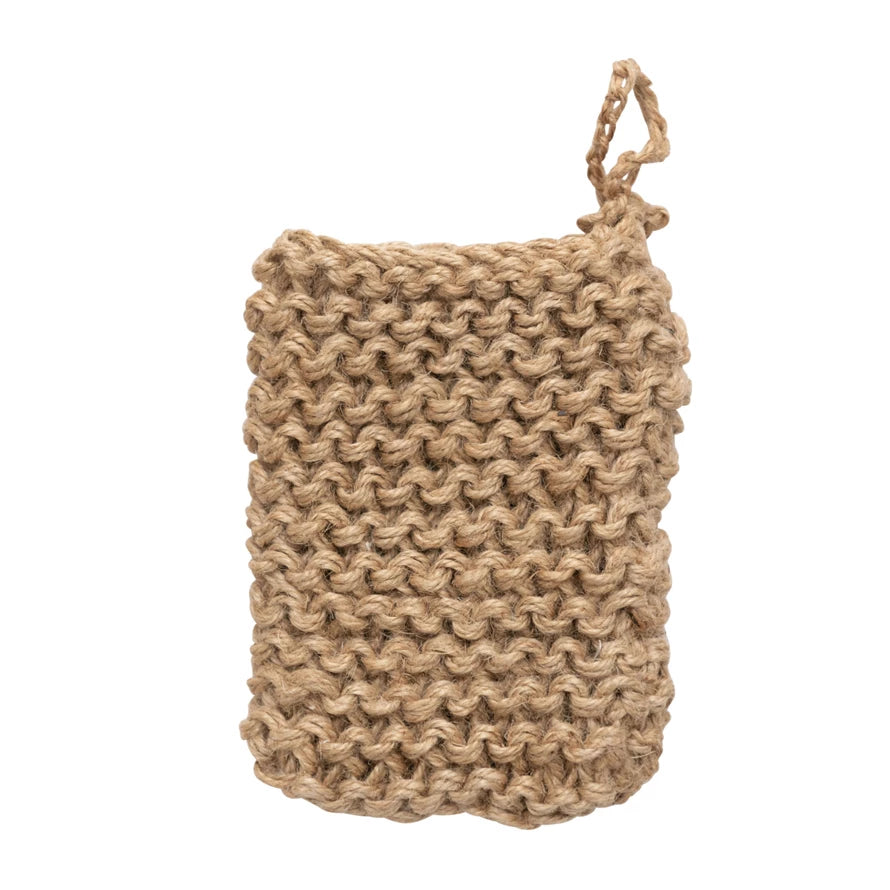 Crocheted Jute Body Scrubber & Soap Saver