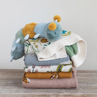 Cotton Knit Baby Blanket - Dinosaurs