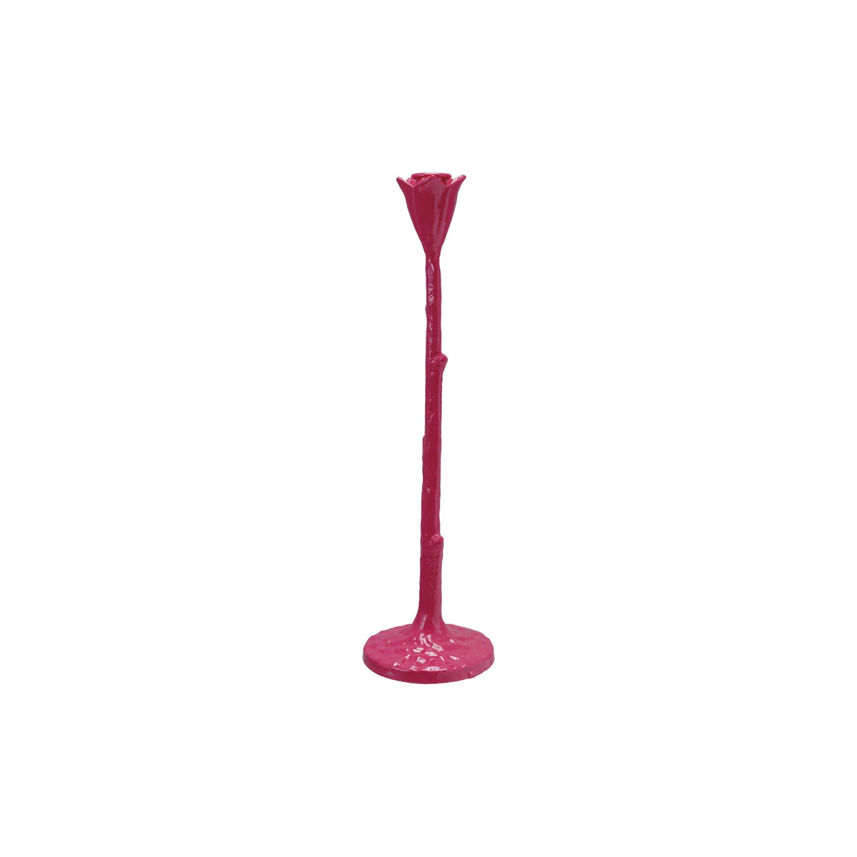 Cast Iron Flower Taper Candle Holder