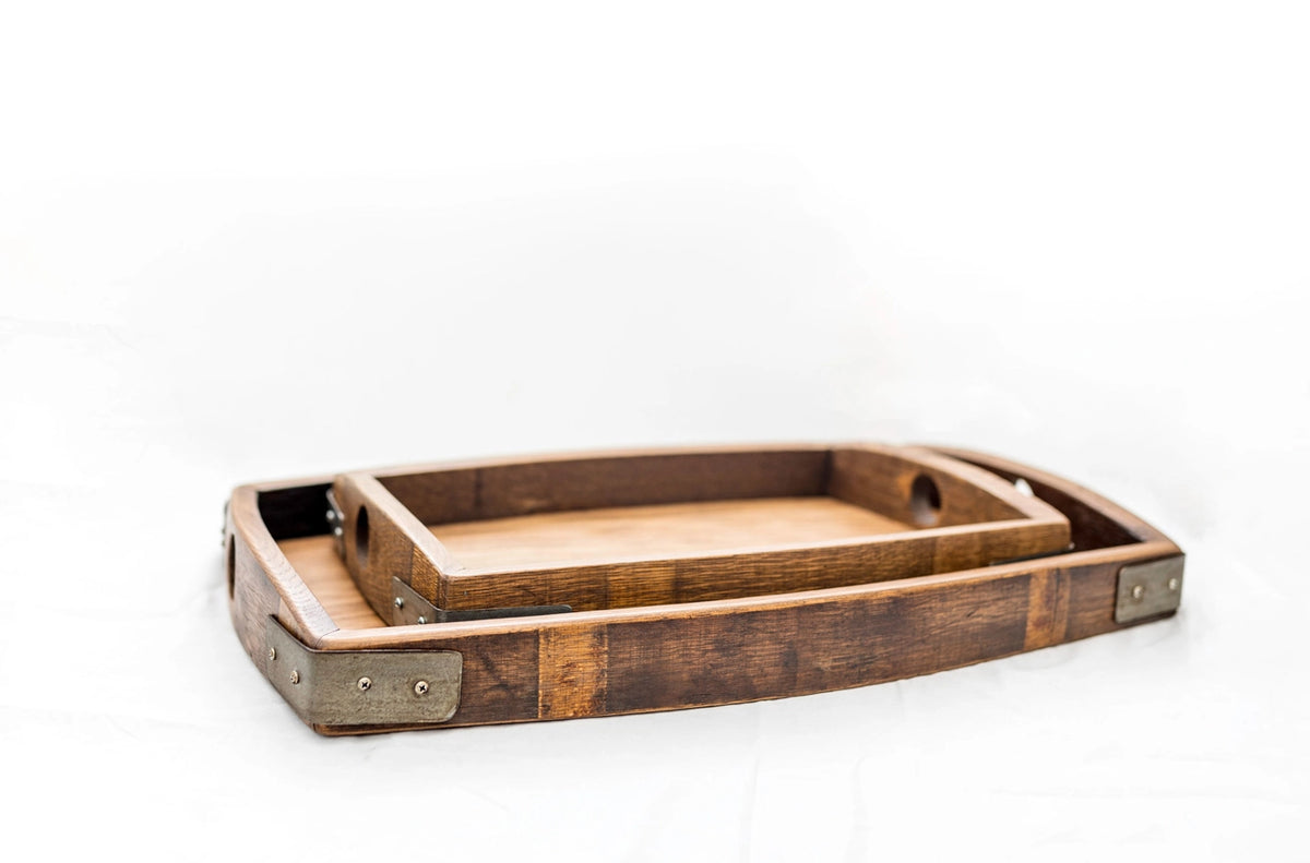 Sono Inspired Oak Wine Barrell Tray