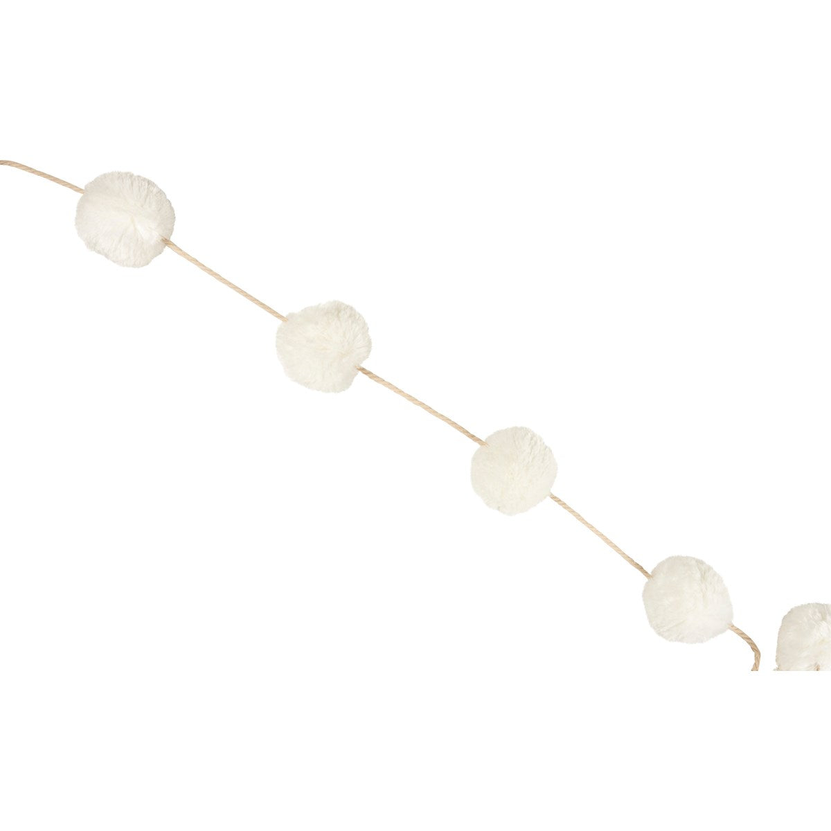 White Pom-Pom Garland