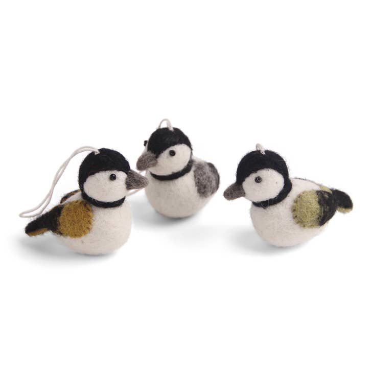 Hand Felted Sparrow - Set of 3