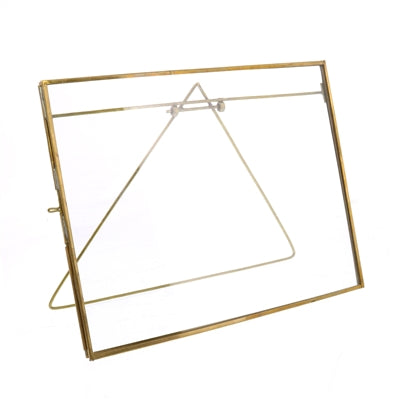 Monroe Easel Frame - Horizontal Brass