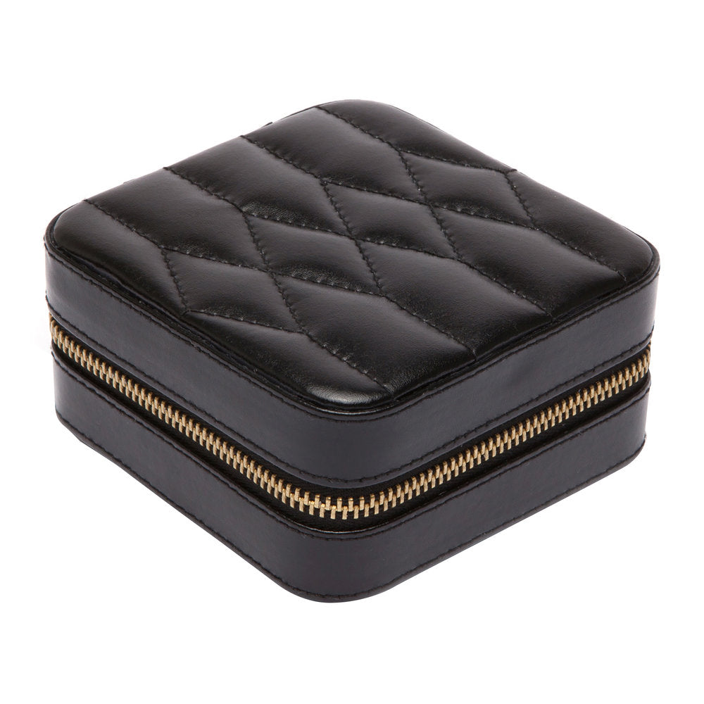 Caroline Jewelry Black Travel Zip Case