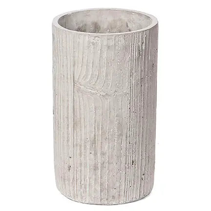 Tree Stump White Cement Planter