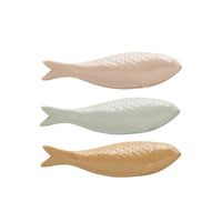 Sculpted Stoneware Fish Decor