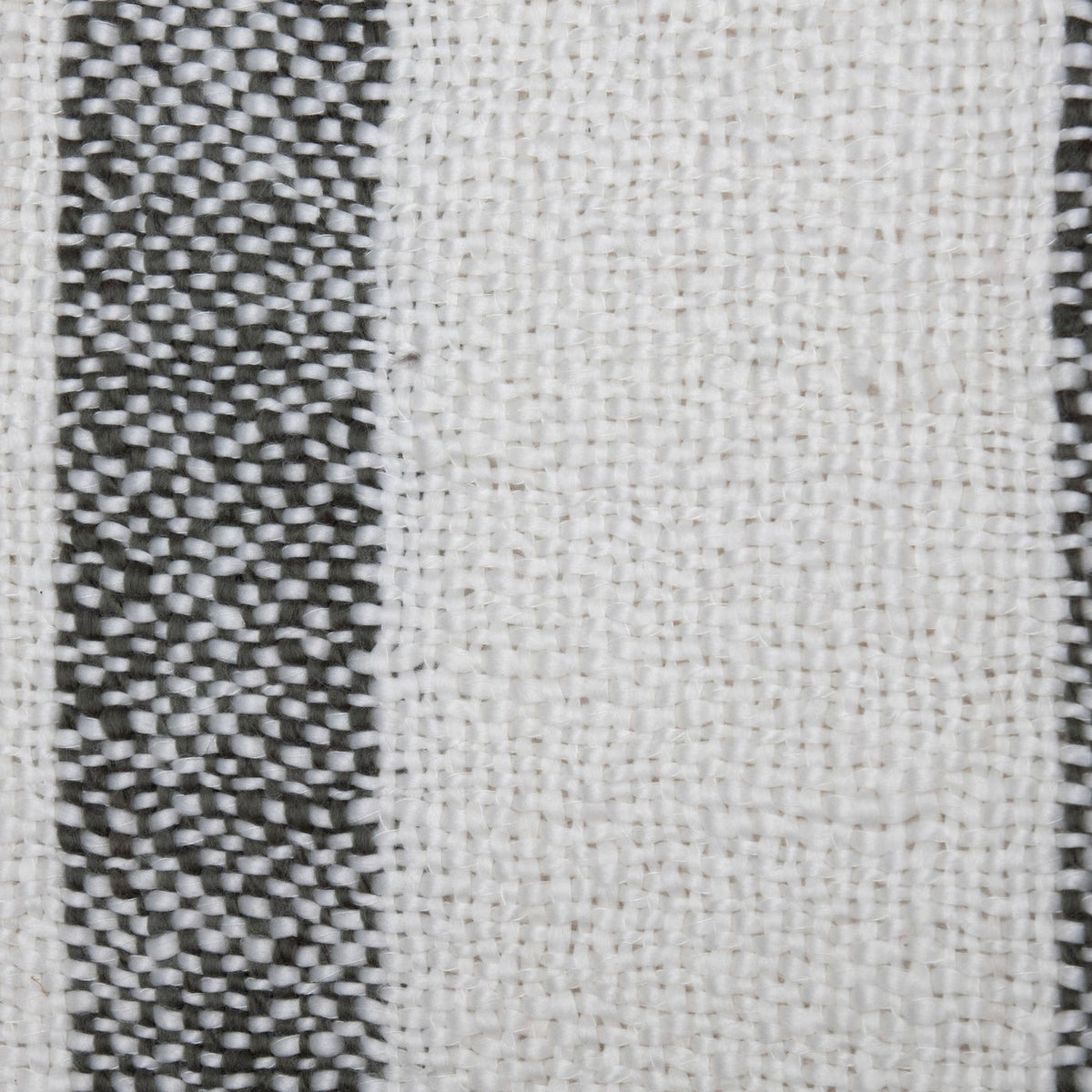 Hand Woven White & Gray Throw