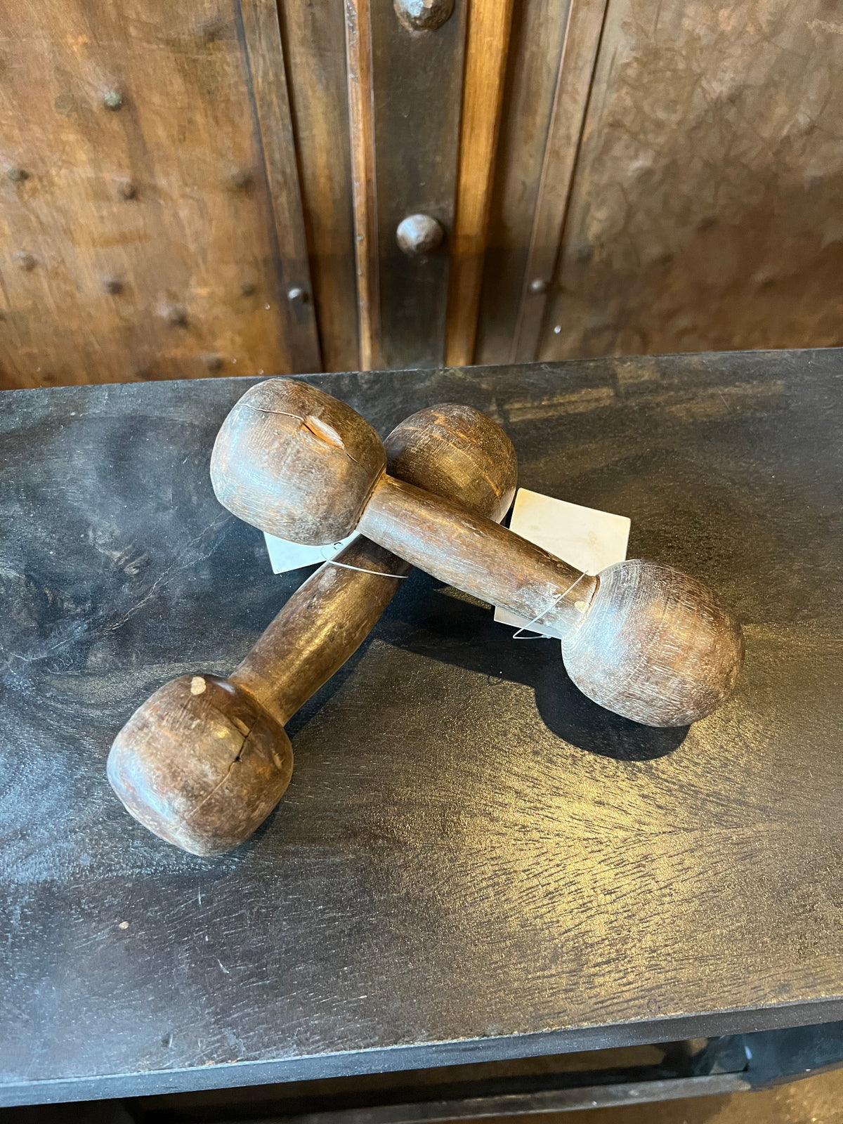 Wood Dumbbells