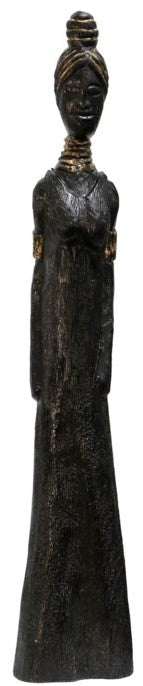 Tall Lady Wooden Statue