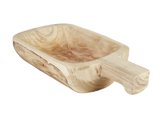 Paulownia Handle Bowl/Tray - Natural