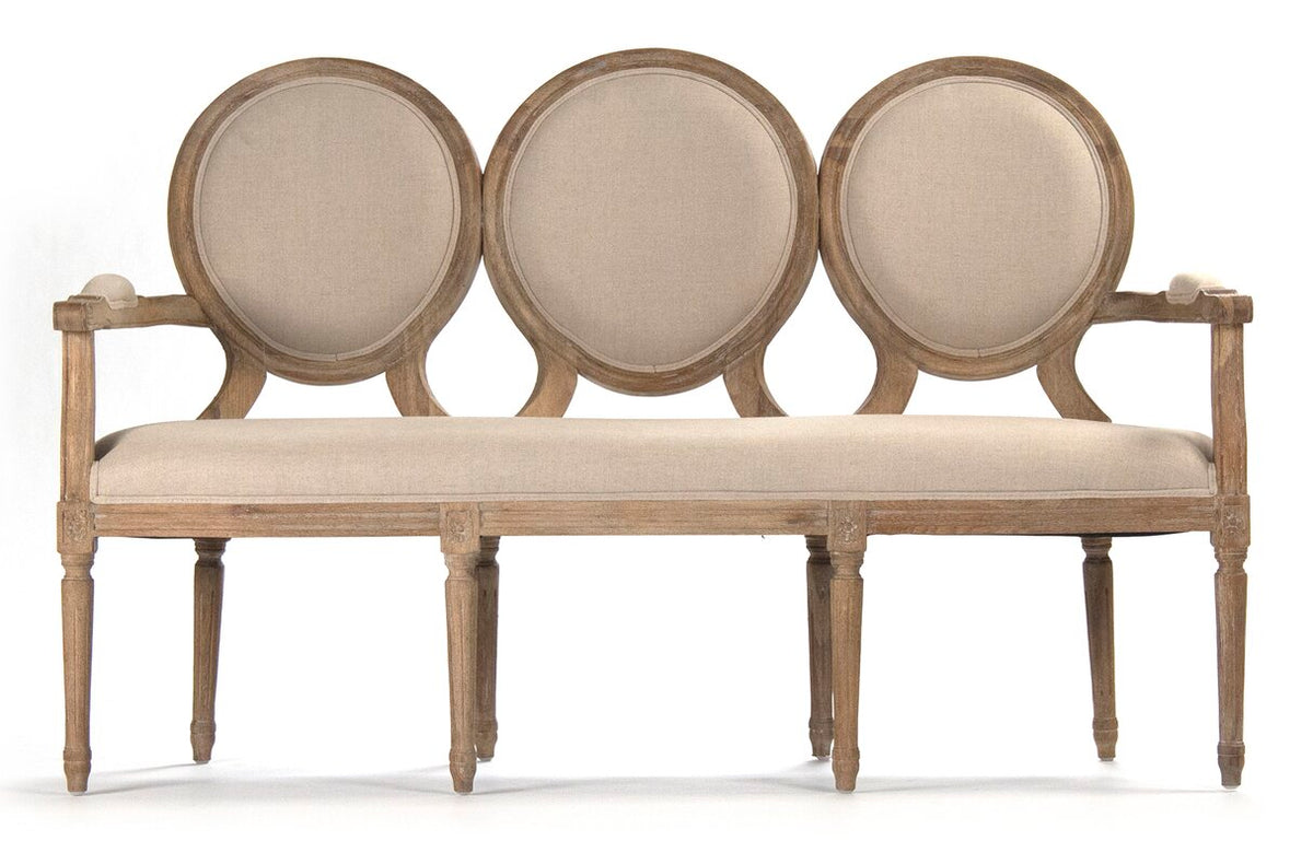 Medallion Oval Back Settee