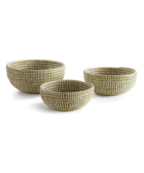 Hand-woven Rivergrass Baskets (Set of 3)